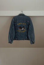 1990's HARLEY DAVIDSON DECAL DENIM JACKET | SIZE M