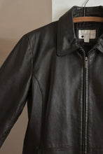 Y2K CLASSIC BLACK LEATHER JACKET | SIZE M/L