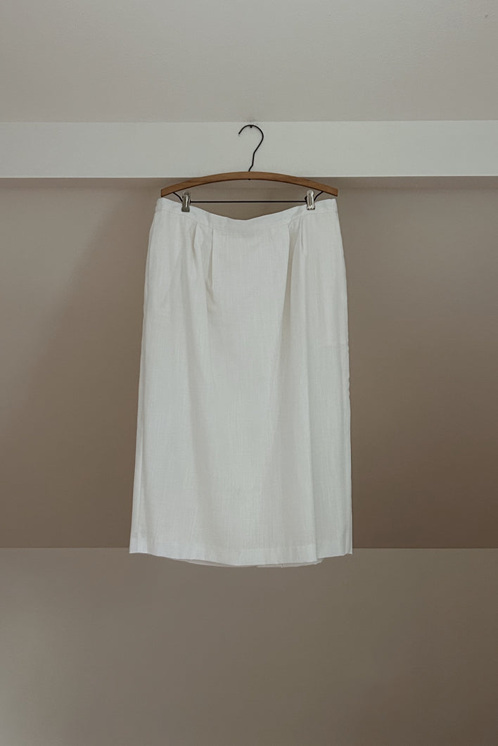 1980's WOVEN MINIMAL PENCIL SKIRT | SIZE XL