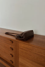 1990's CEM WALNUT WOVEN LEATHER BAG
