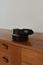 1990's HARLEY DAVIDSON BLACK LEATHER BELT | SIZE M/L