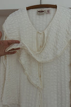 1990's RIO MUSLIN COTTON COLLAR BLOUSE | SIZE S