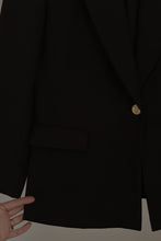 1990's ORVIS BLACK TEXTURED WOOL RIDING BLAZER | SIZE M