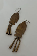 1980's BRASS FISH EARRINGS