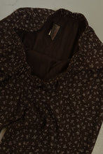 1990's CHOCOLATE FLORAL LOUNGE TROUSERS | SIZE M/L