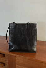 1990's PELLE STUDIO BLACK LEATHER TOTE