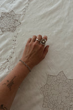 1990's 925 STERLING SILVER MINI HEART BAND | SIZE 8