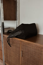 1990's BOTKIER MINIMAL BLACK NYLON WEEKENDER TOTE | 16" x 11" x 7"
