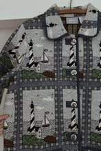 LATE 1990's SEASIDE TAPESTRY JACKET | SIZE XL
