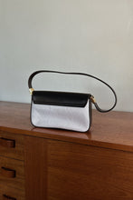 1990's MONDANI BLACK + WHITE SHOULDER BAG