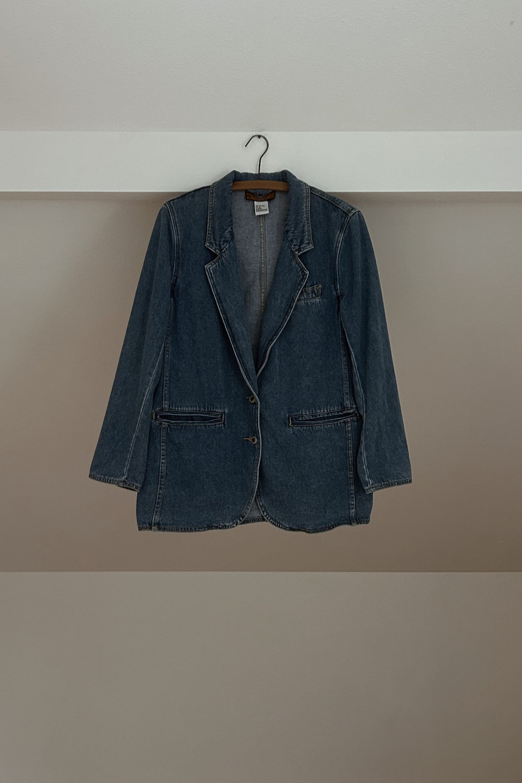 1990's BACCINI DENIM BLAZER | SIZE M