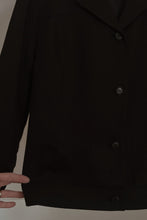 Y2K BLACK IRISH LINEN JACKET | SIZE M/L