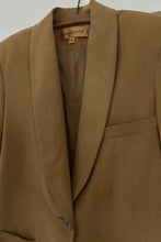 1990's PURE SILK CLASSIC OLIVE BLAZER | SIZE XS/S