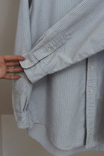 1990's RALPH LAUREN STRIPE YARMOUTH COTTON OXFORD | SIZE L