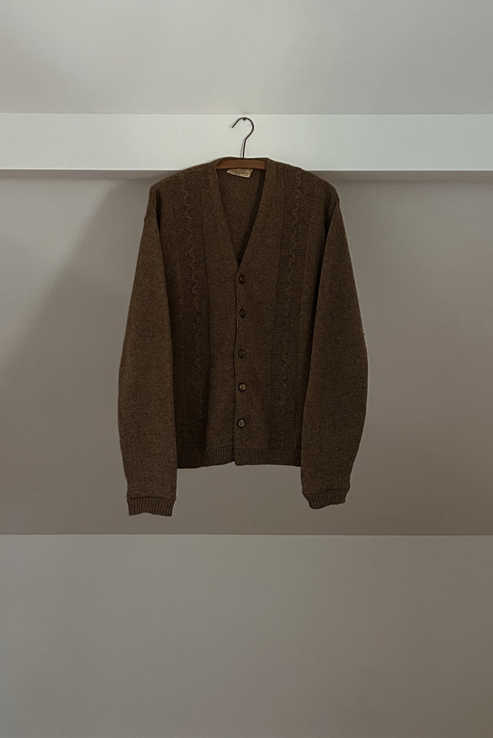1960's MARL WOOL KNIT COBAIN CARDIGAN | SIZE M/L