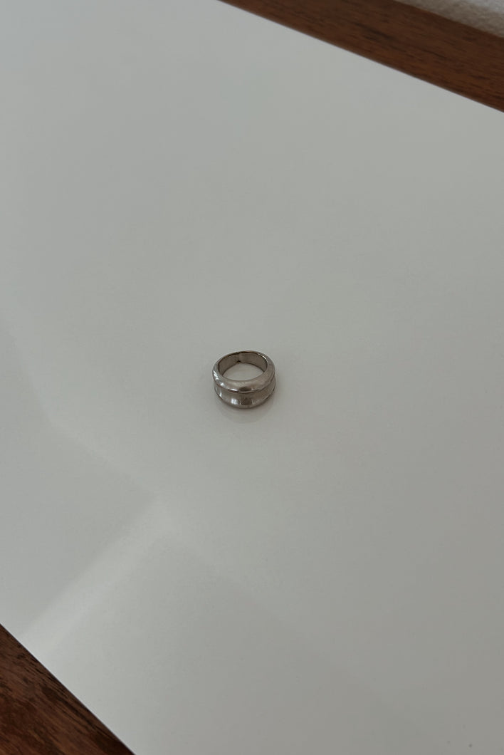 1970's SILVER PLATED RING | SIZE 6