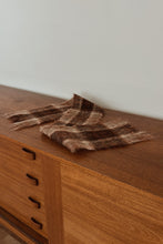 1950's WOVEN MOHAIR FRINGE SCARF | 43" x 7"
