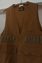 1970's GRUNGE CANVAS FISHERMAN VEST | SIZE L