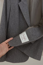 1970's MARL GREY WOOL BLAZER | SIZE S