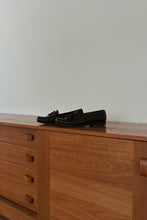 1980's WEEJUNS BLACK LEATHER TASSEL LOAFERS | SIZE 10