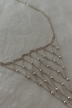 1990's DELICATE 925 STERLING SILVER BALL BIB CHAIN