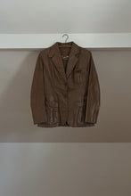 1970's RARE ETIENNE AIGNER LEATHER BLAZER JACKET | SIZE S/M