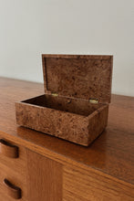 HAND CARVED BURLWOOD BOX | 7" x 4" x 2.75"