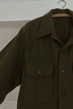 1950's SOFT WOOL MILITARY FLANNEL JACKET | SIZE L