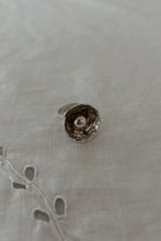 1990's STERLING SILVER  + COPPER WIRE FLORAL ARTISAN RING | SIZE 8