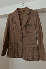 1970's RARE ETIENNE AIGNER LEATHER BLAZER JACKET | SIZE S/M