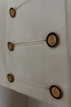 1990's TEXTURED CROPPED OFFICER'S JACKET | SIZE S/M