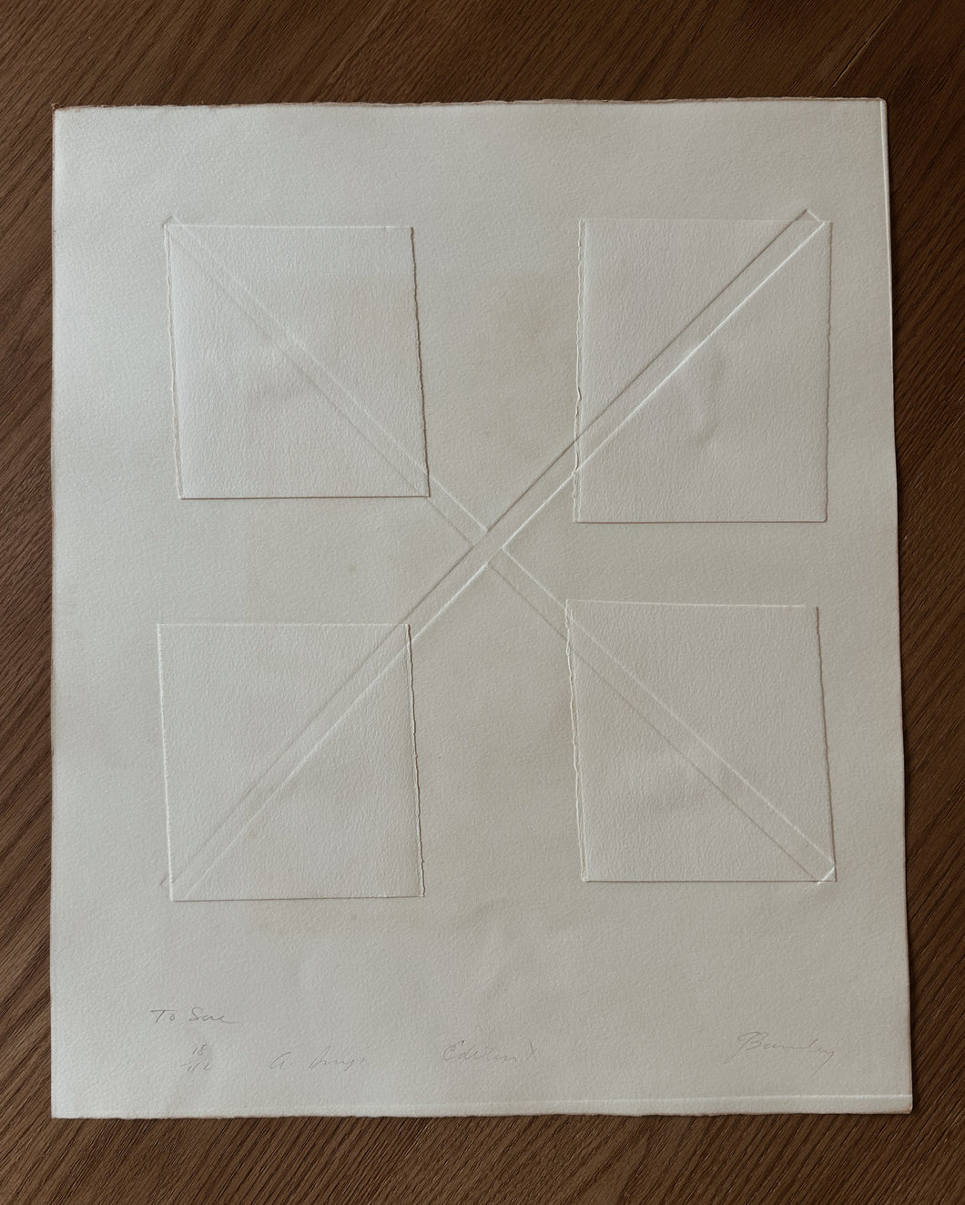 1971 RARE GARY BURNLEY (YALE AT NORFOLK) SIGNED LIMITED EDITION PRINT | 15