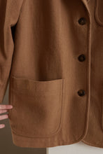 1990's CAMEL WOOL BLAZER COAT