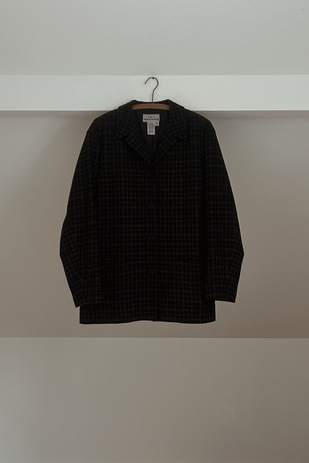 1990's EDDIE BAUER WOOL TWEED FLANNEL BLAZER | SIZE M/L