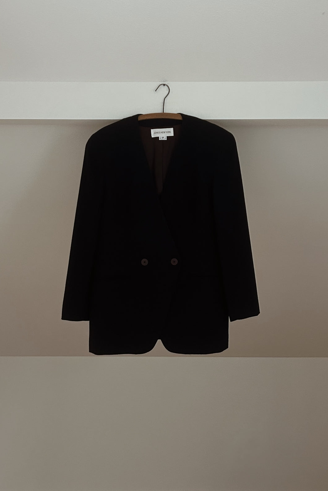 1990's JONES PURE WOOL CLASSIC MIDNIGHT BLAZER | SIZE M/L