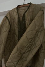 1970's M-65 OLIVE QUILTED FIELD LINER | SIZE L