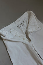 1970's WHITE COTTON SAILOR WIDE LEGS | SIZE 27